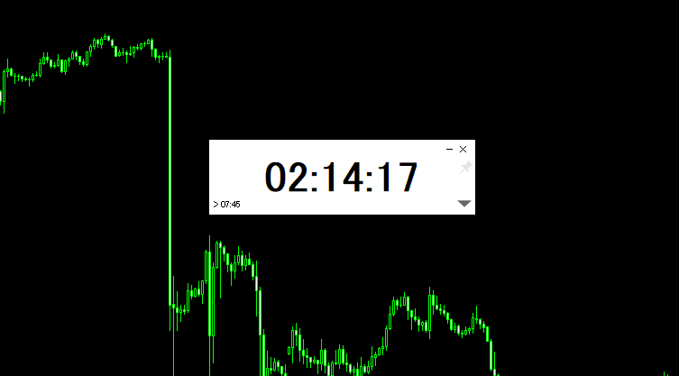 スキャルピング 時計 表示 windows10